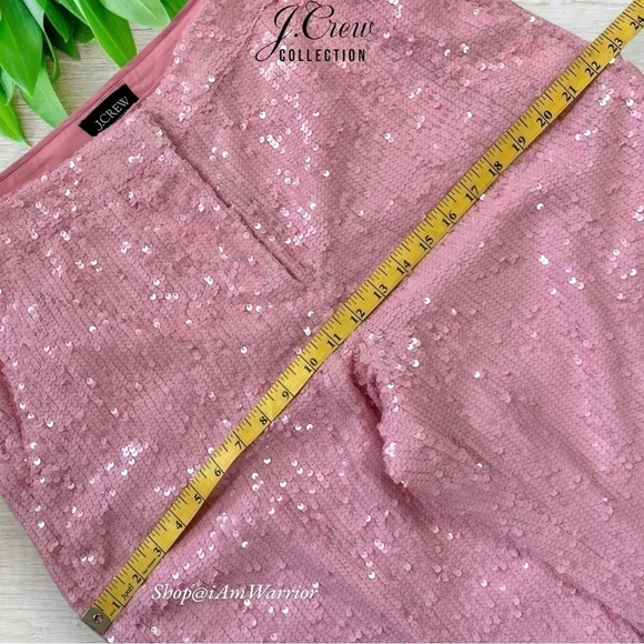 J.Crew Collection NWT bubblegum high waisted pink sequin pants *shop@iamwarrior - Picture 10 of 13